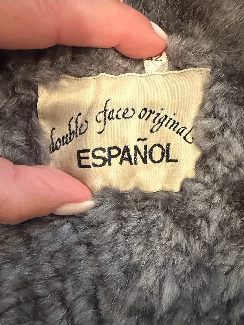 Wool-Lined Taupe Shearling Coat - Women's Long Winter Coat - Picture 6 of 8